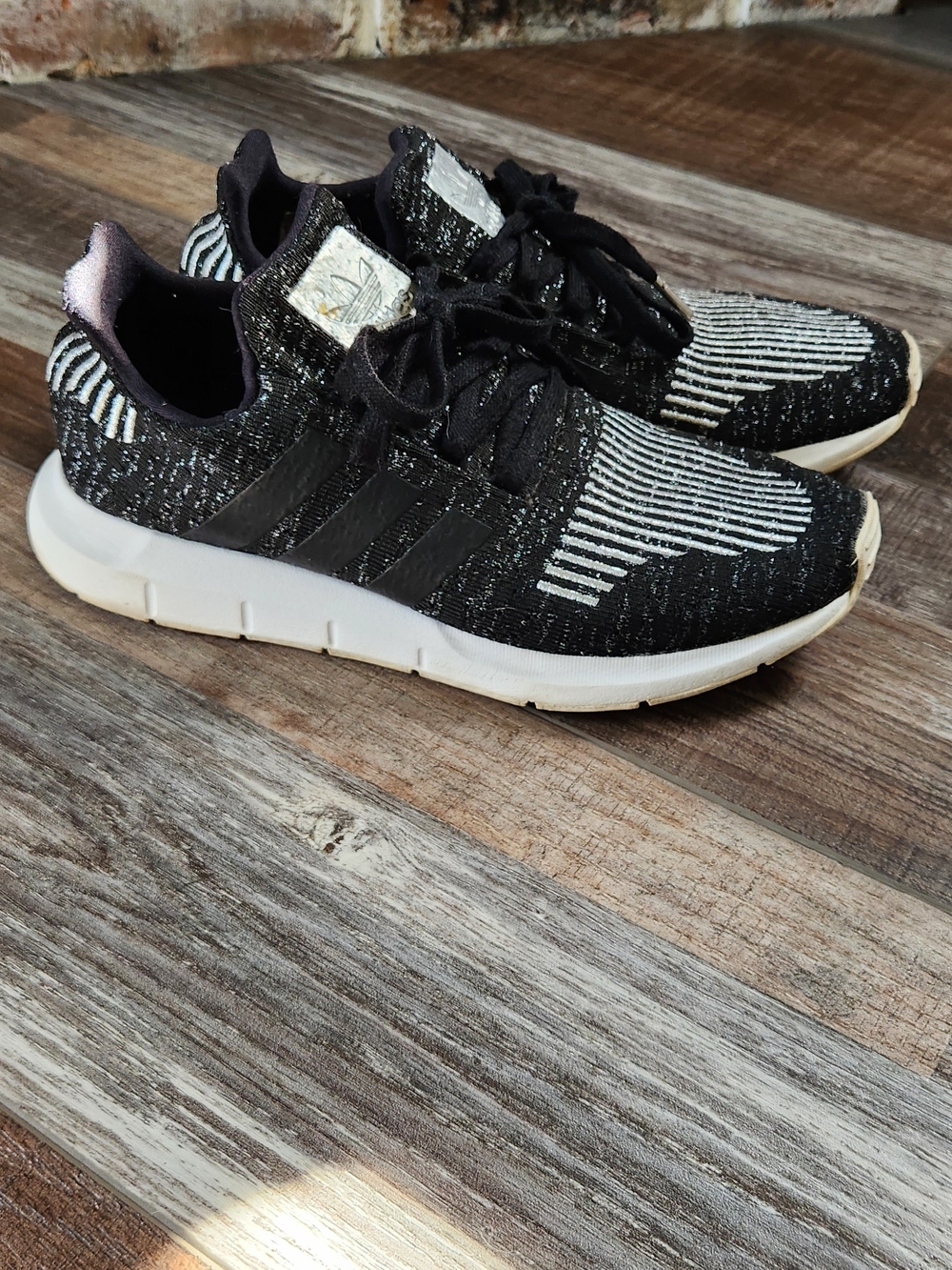 adidas Black & White Knit Women's Sneakers